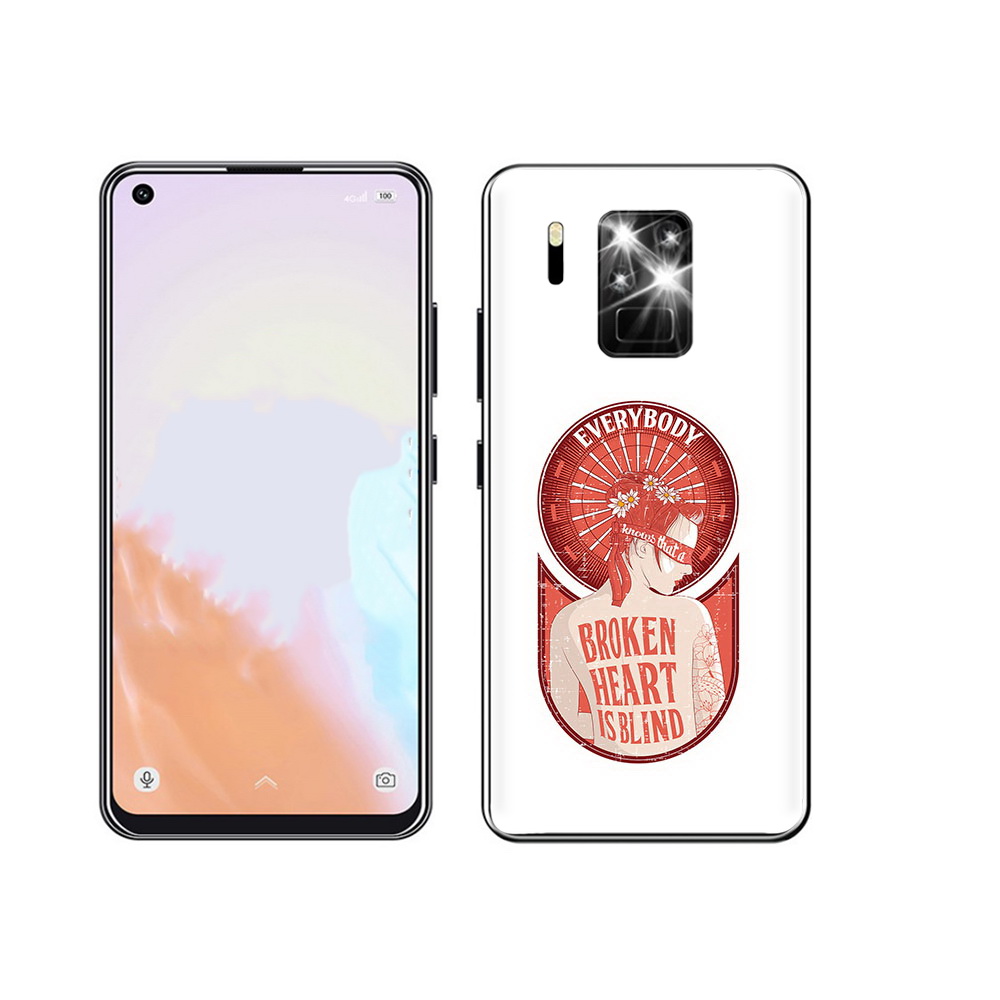 

Чехол MyPads Tocco для Oukitel C18 Pro девушка разбитое сердце, Прозрачный, Tocco