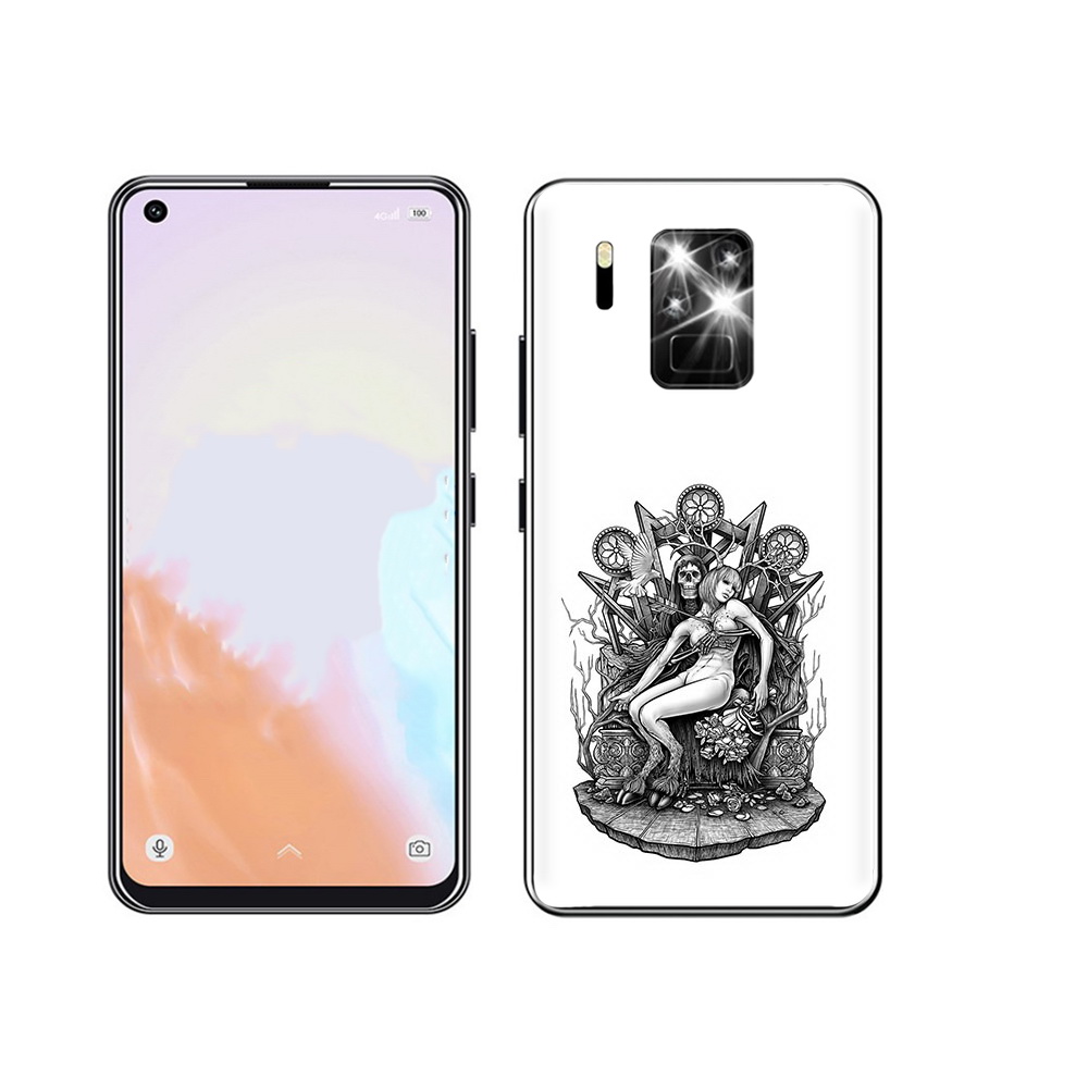

Чехол MyPads Tocco для Oukitel C18 Pro девушка на троне, Прозрачный, Tocco