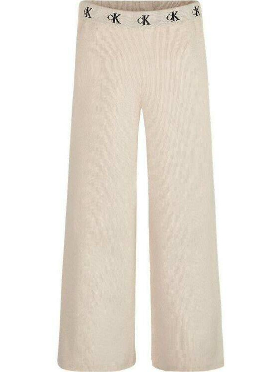Брюки детские Calvin Klein Rib Sweater Pants белый 110