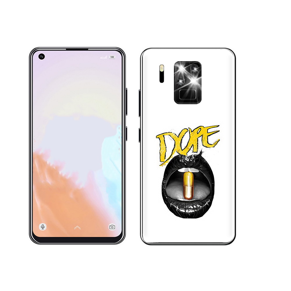 

Чехол MyPads Tocco для Oukitel C18 Pro губы, Прозрачный, Tocco