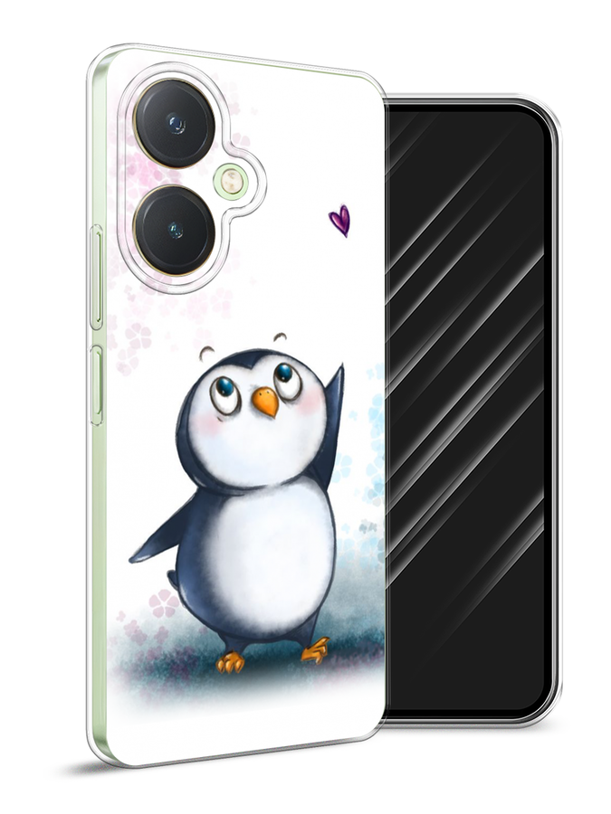 

Чехол Awog на Vivo Y27 4G "Пингвин и сердечко", Белый, 269150-1