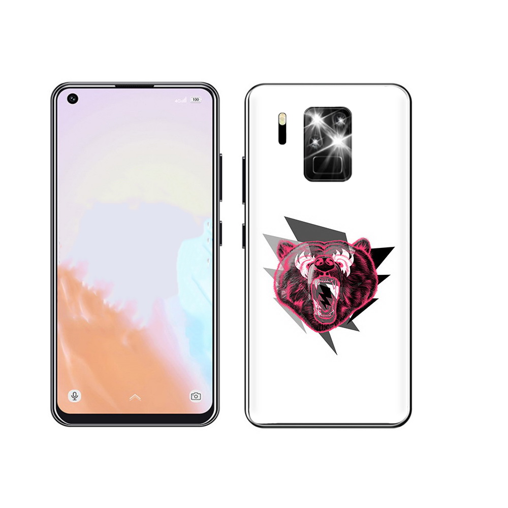 

Чехол MyPads Tocco для Oukitel C18 Pro грозовой медведь, Прозрачный, Tocco