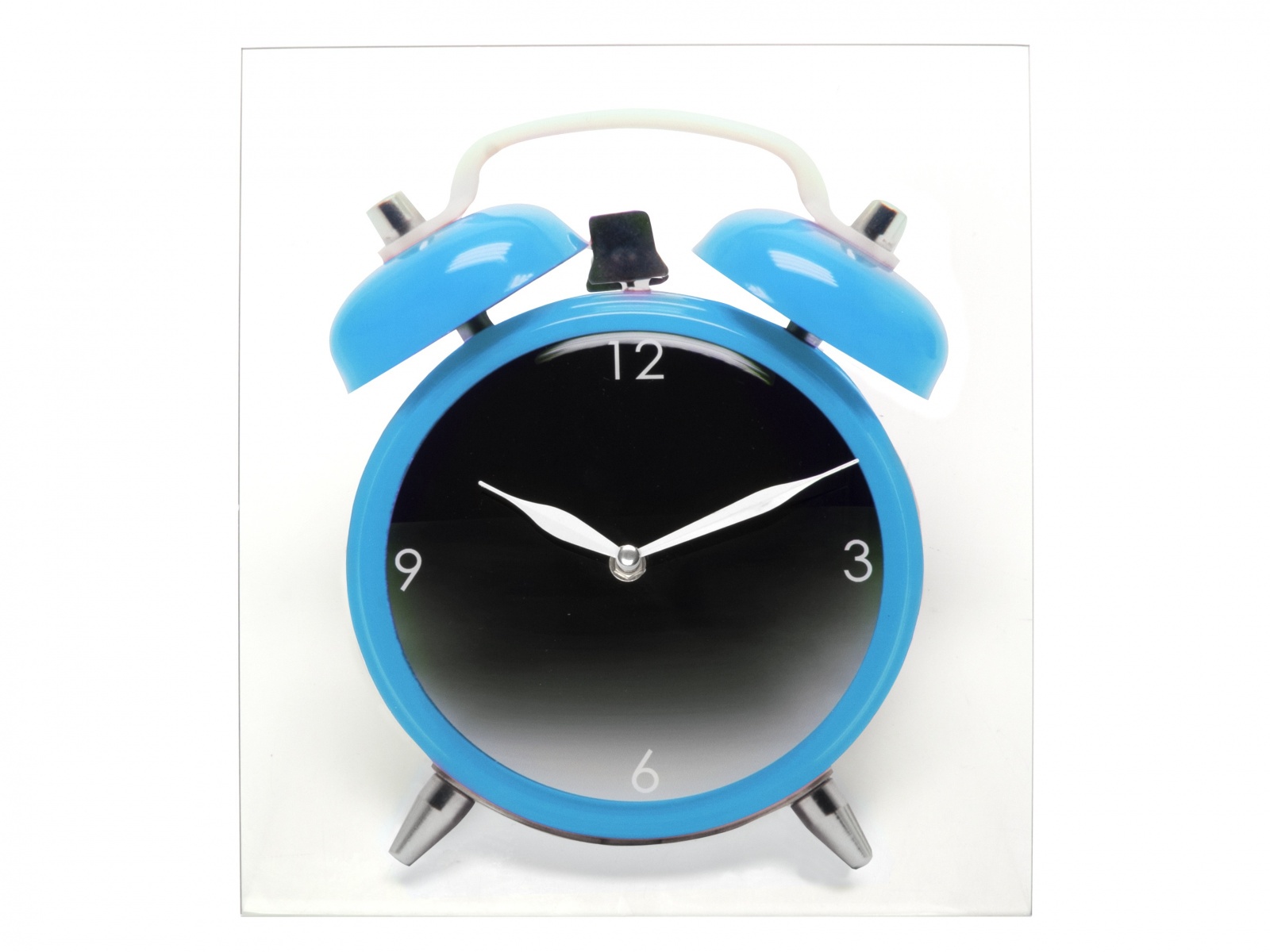 Часы Present Time Twinbell, голубые, детские Present Time Twinbell, голубые, детские