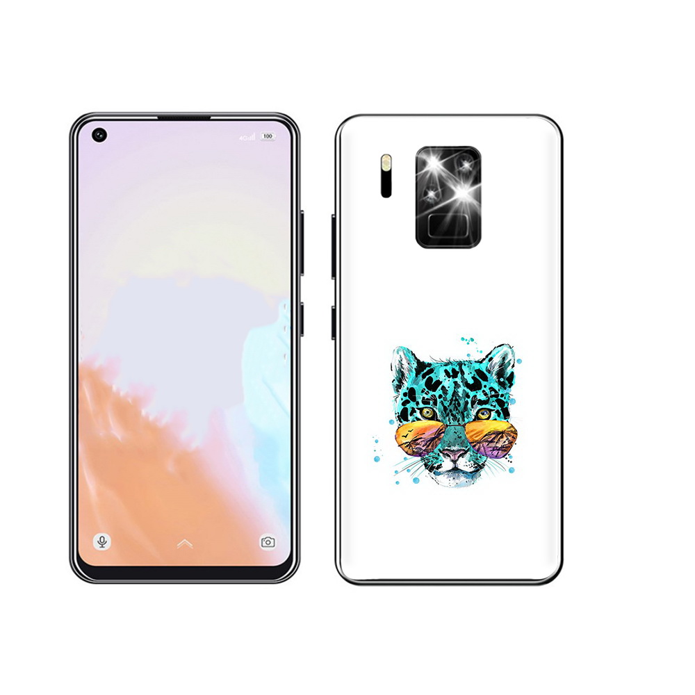 

Чехол MyPads Tocco для Oukitel C18 Pro голубой лео, Прозрачный, Tocco