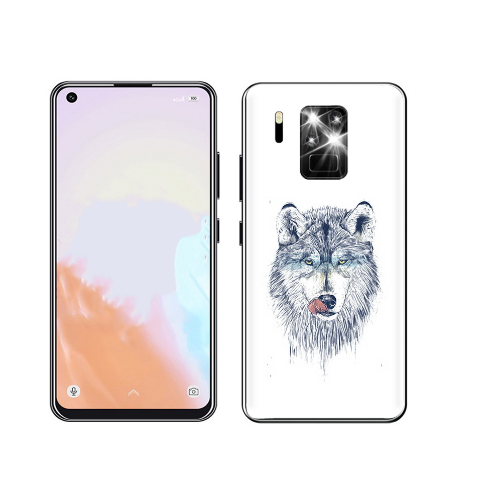 

Чехол MyPads Tocco для Oukitel C18 Pro голодгый волк, Прозрачный, Tocco