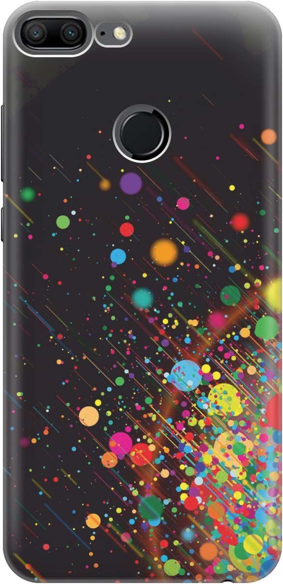 

Силиконовый чехол на Honor 9 Lite с принтом "Яркое настроение", Зеленый;красный, 808