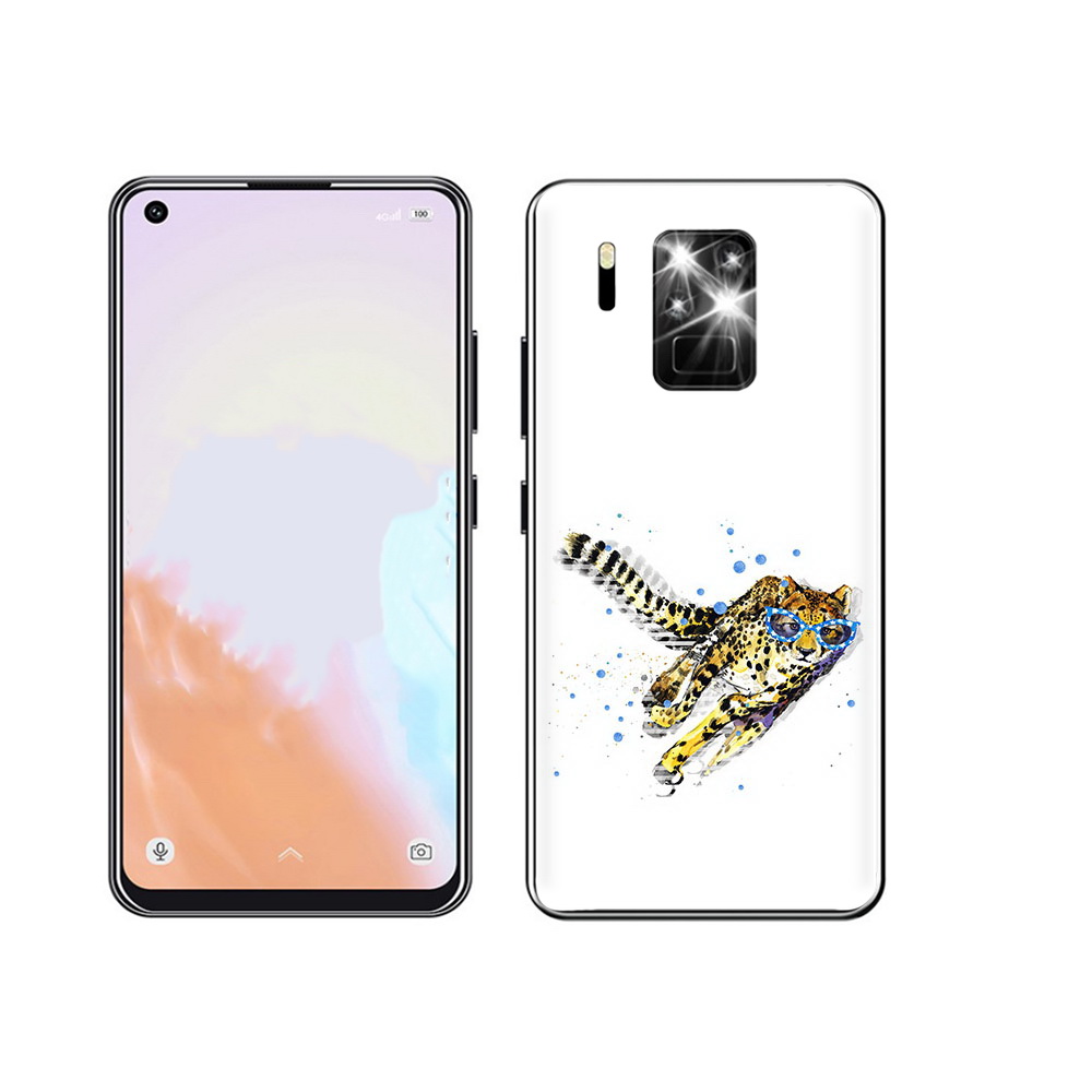 

Чехол MyPads Tocco для Oukitel C18 Pro гепард в очках, Прозрачный, Tocco