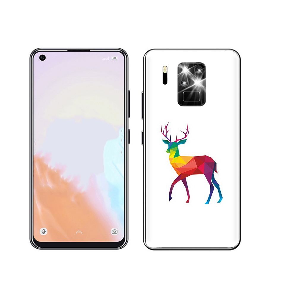

Чехол MyPads Tocco для Oukitel C18 Pro геометрический олень, Прозрачный, Tocco