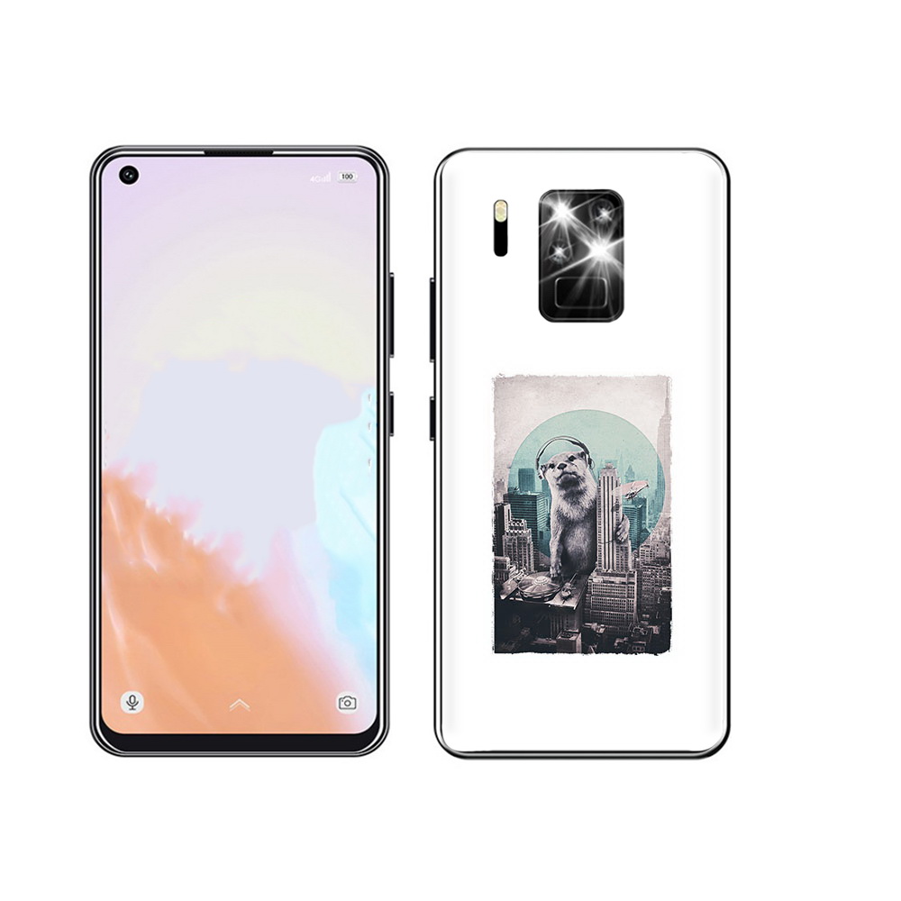 

Чехол MyPads Tocco для Oukitel C18 Pro выдра в городе, Прозрачный, Tocco