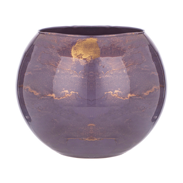 фото Ваза sfera golden marble lavender диаметр 20см franco