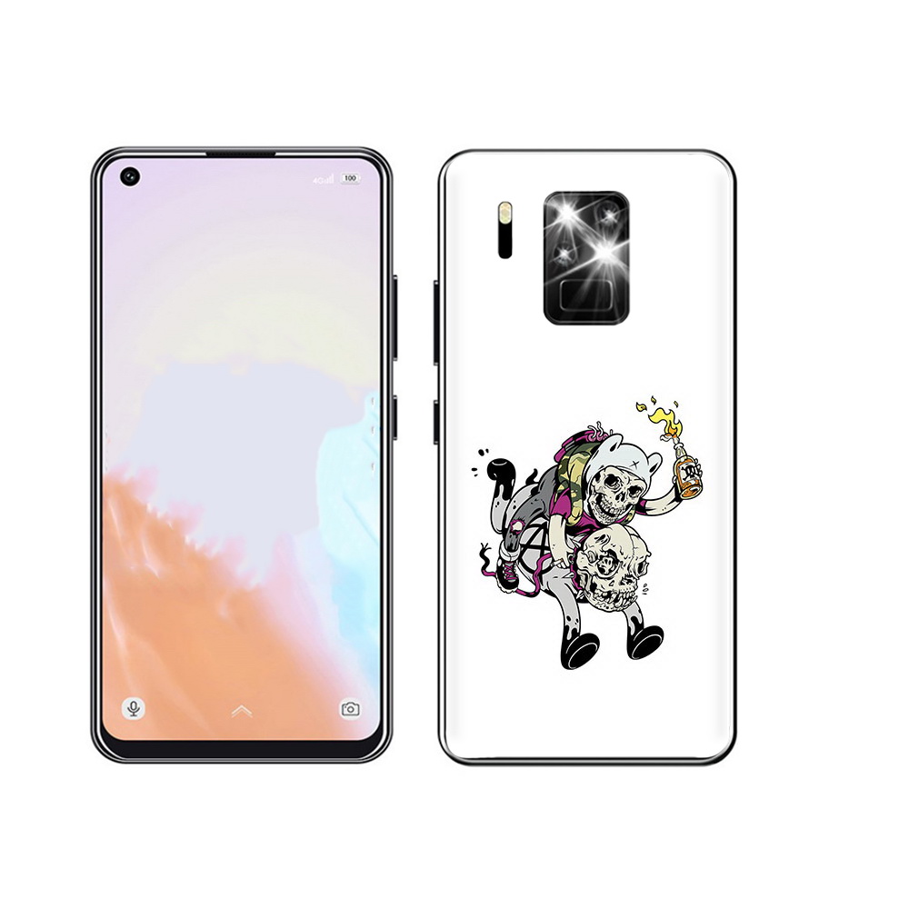 

Чехол MyPads Tocco для Oukitel C18 Pro время приключений скелеты, Прозрачный, Tocco