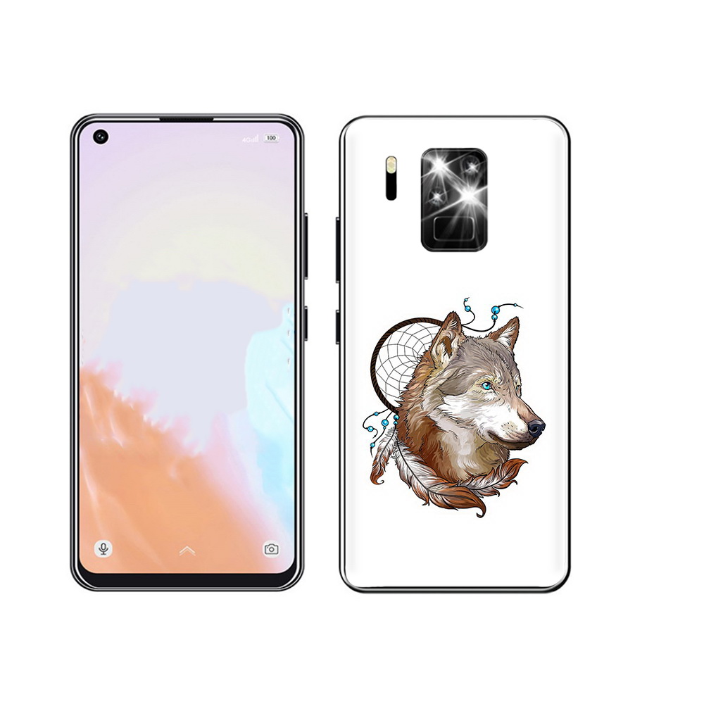 

Чехол MyPads Tocco для Oukitel C18 Pro волк и ловец снов, Прозрачный, Tocco