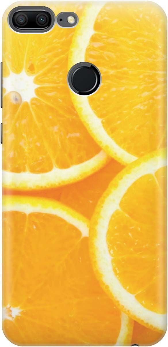 

Силиконовый чехол на Honor 9 Lite с принтом "Апельсины", Оранжевый, 808