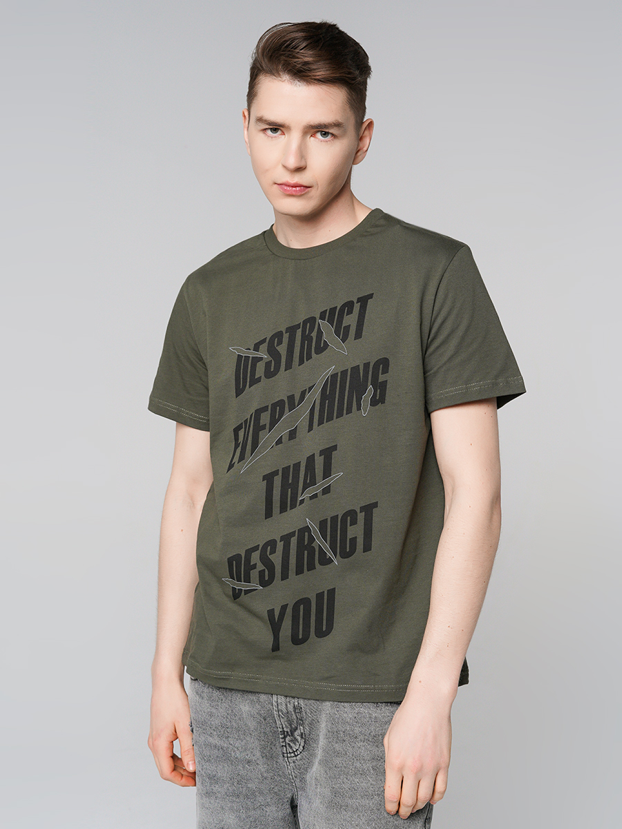 

Футболка мужская ТВОЕ 87941 хаки XL, 87941