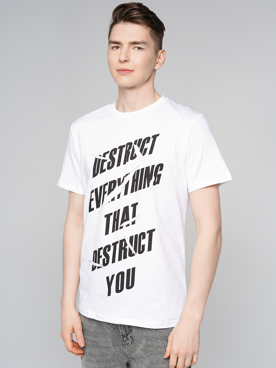 

Футболка мужская ТВОЕ 87941 белая S, 87941