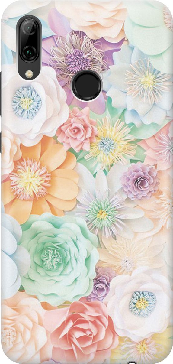 

Чехол на Honor 10 Lite/Huawei P Smart (2019) "Цветочное многообразие", Желтый;зеленый, 345