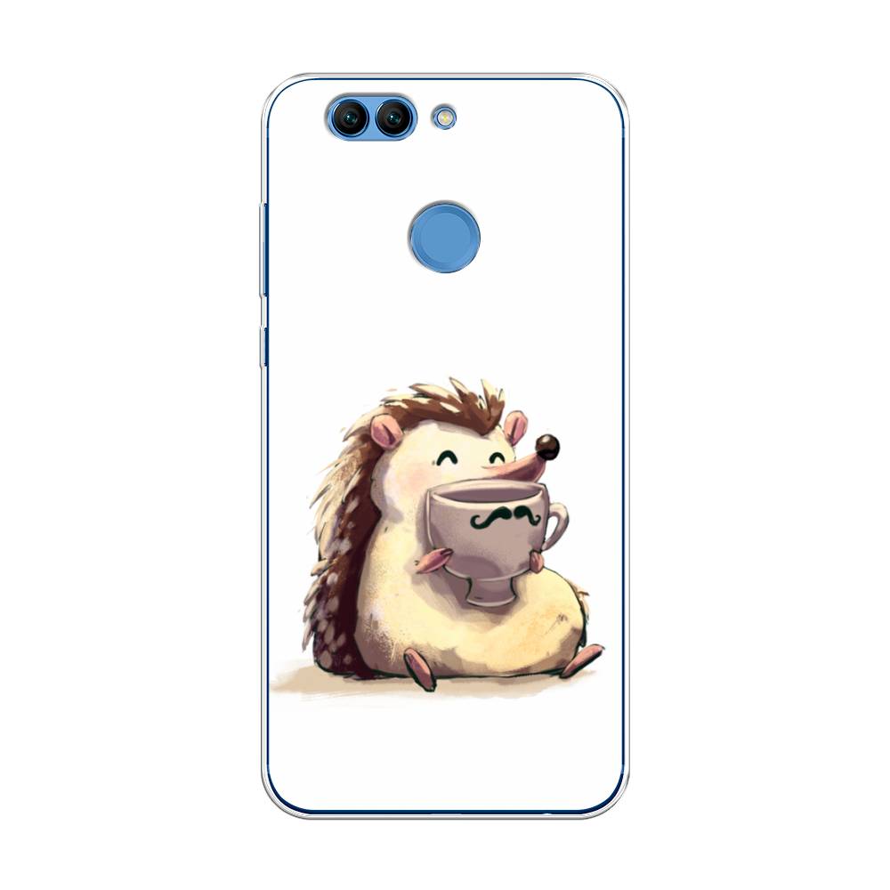 

Чехол Awog на Huawei Nova 2 Plus "Еж кофеман", Разноцветный, 63050-10