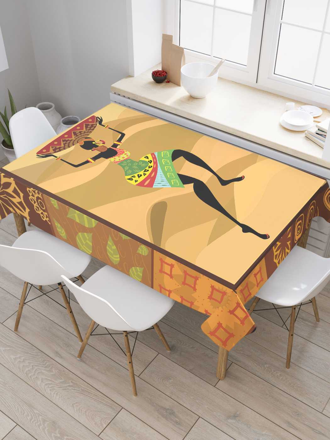 

Скатерть прямоугольная JoyArty "Веселая работа" из сатена, 120x145 см, Веселая работа