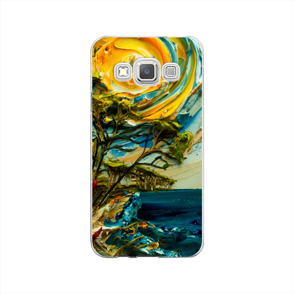 

Чехол на Samsung Galaxy A3 "Солнце живопись", Желтый;синий, 20150-4