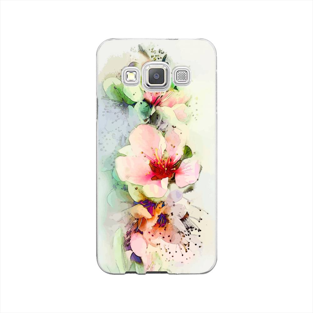 

Чехол на Samsung Galaxy A3 "Нежные цветы", Зеленый;розовый, 20150-2