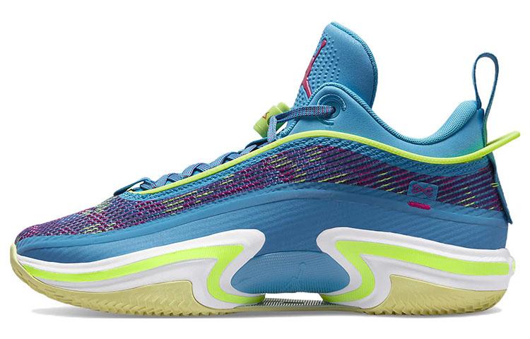 

Кроссовки унисекс Jordan Air Jordan 36 Low Luka PF синие 40.5 EU, Синий, Air Jordan 36 Low Luka PF