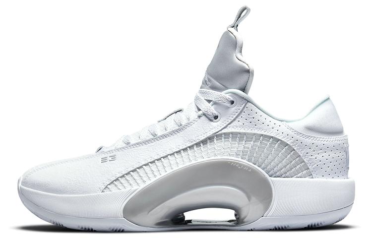 

Кроссовки унисекс Jordan Air Jordan 35 Low PF White Metallic белые 35.5 EU, Белый, Air Jordan 35 Low PF White Metallic