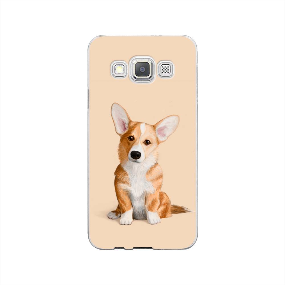 

Чехол на Samsung Galaxy A3 "Грустный Корги", Коричневый;бежевый, 20150-1