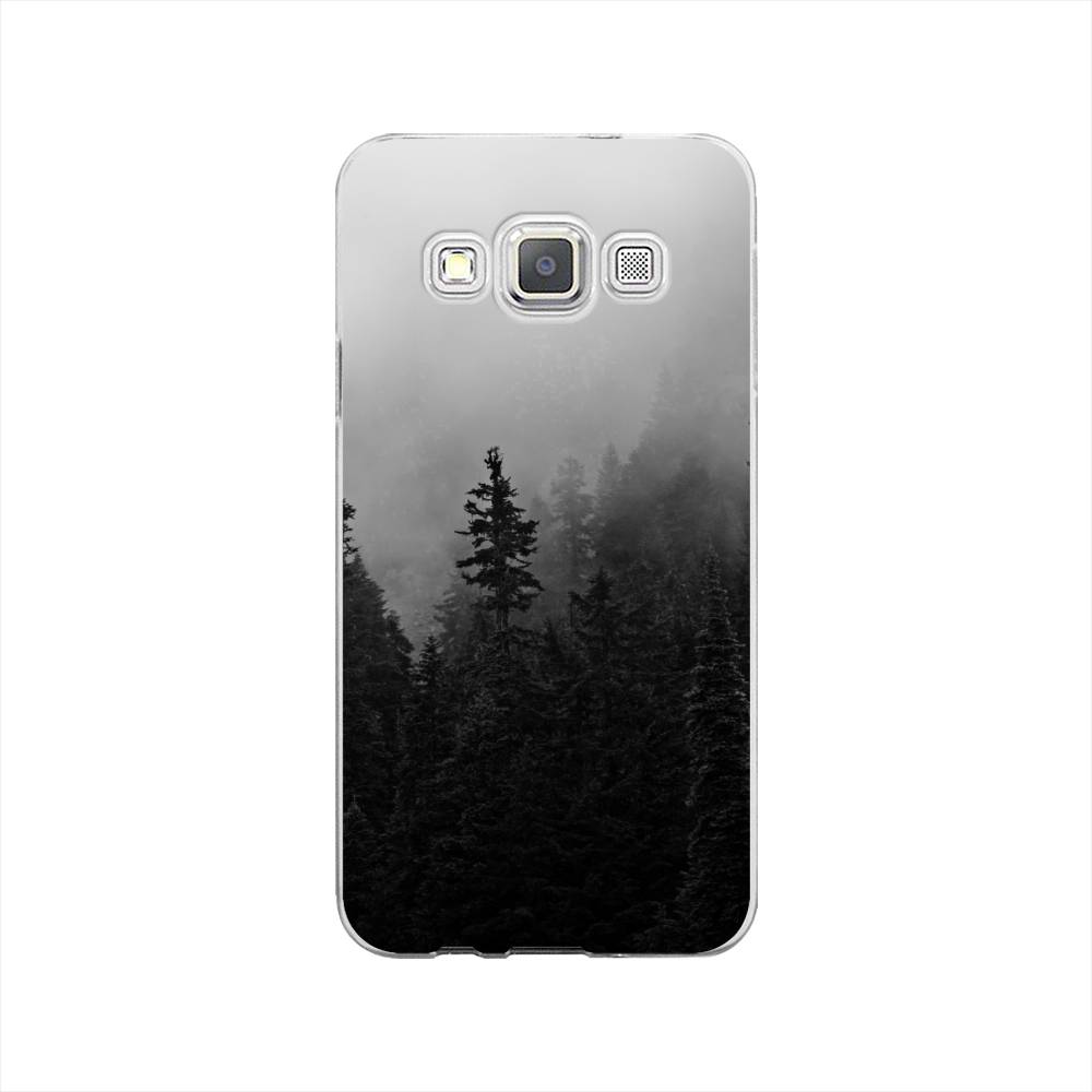 

Чехол на Samsung Galaxy A3 "Туманный лес", Серый;черный, 20150-2