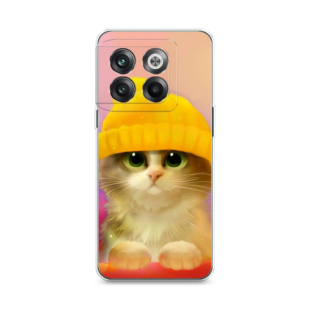 фото Чехол awog "котенок в желтой шапке" для oneplus 10t
