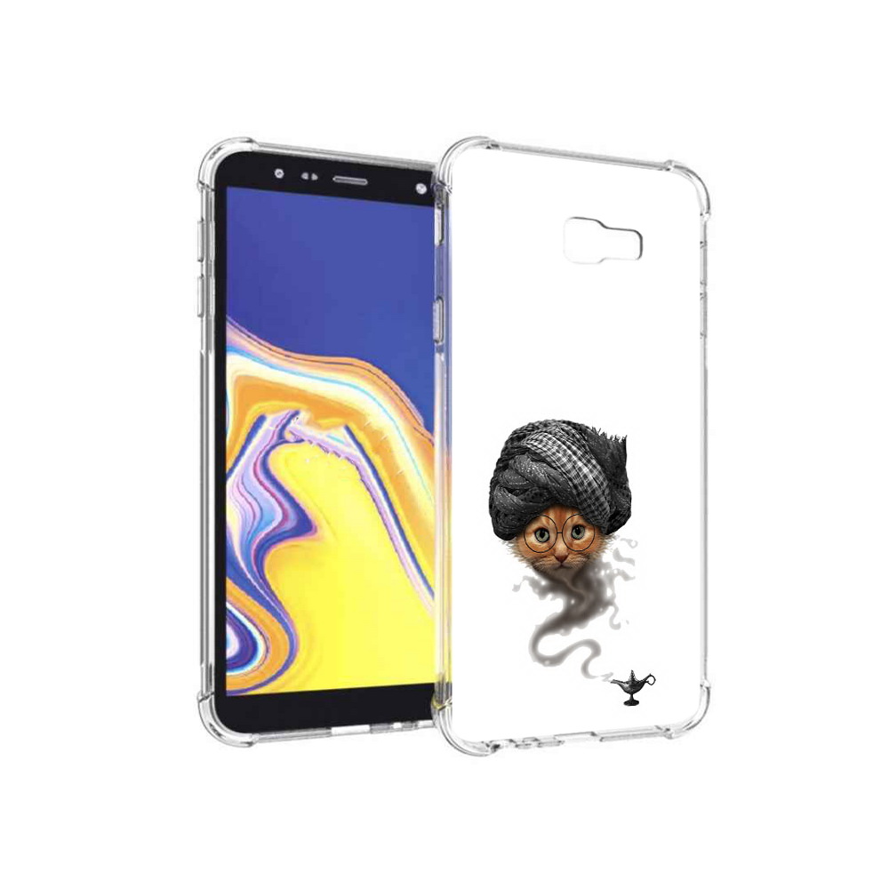 

Чехол MyPads Tocco для Samsung Galaxy J4+ (2018) кот джин (PT118081.545.398), Прозрачный, Tocco
