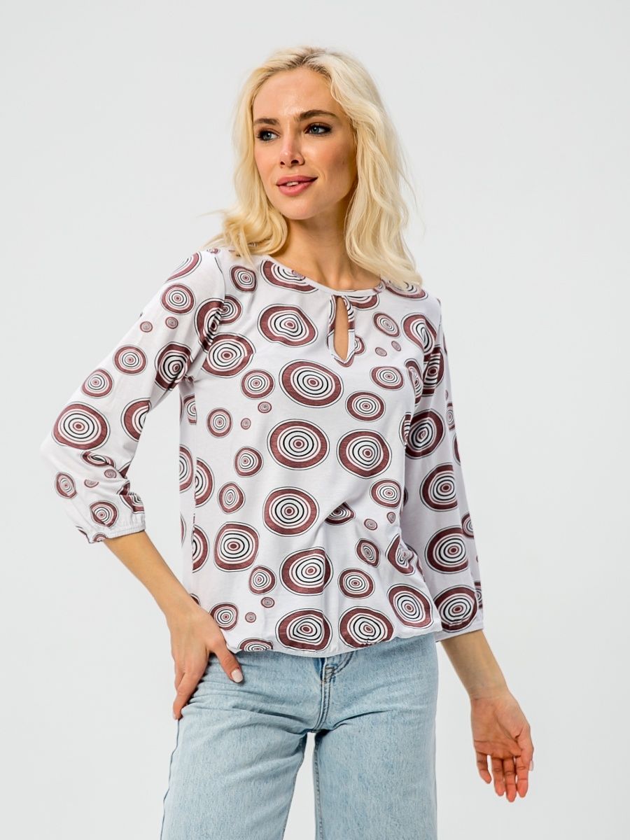 Блуза женская ELEN 1071-3 белая 50 RU