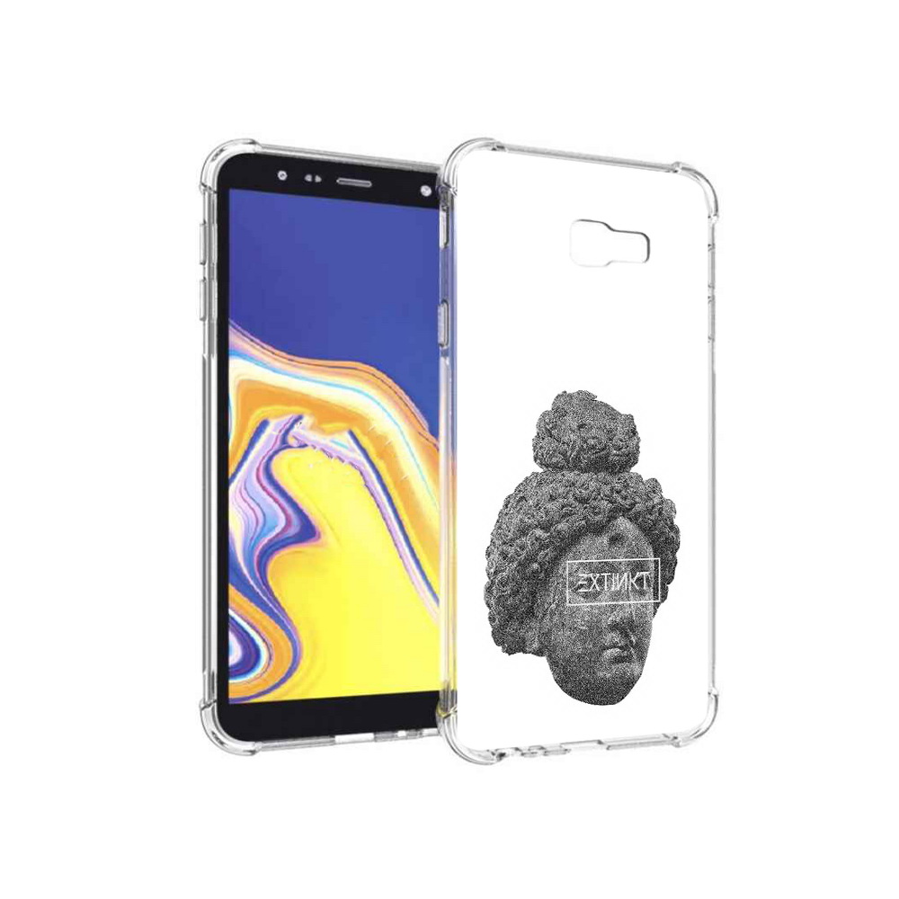 

Чехол MyPads Tocco для Samsung Galaxy J4+ (2018) каменное лицо девушки (PT118081.545.383), Прозрачный, Tocco