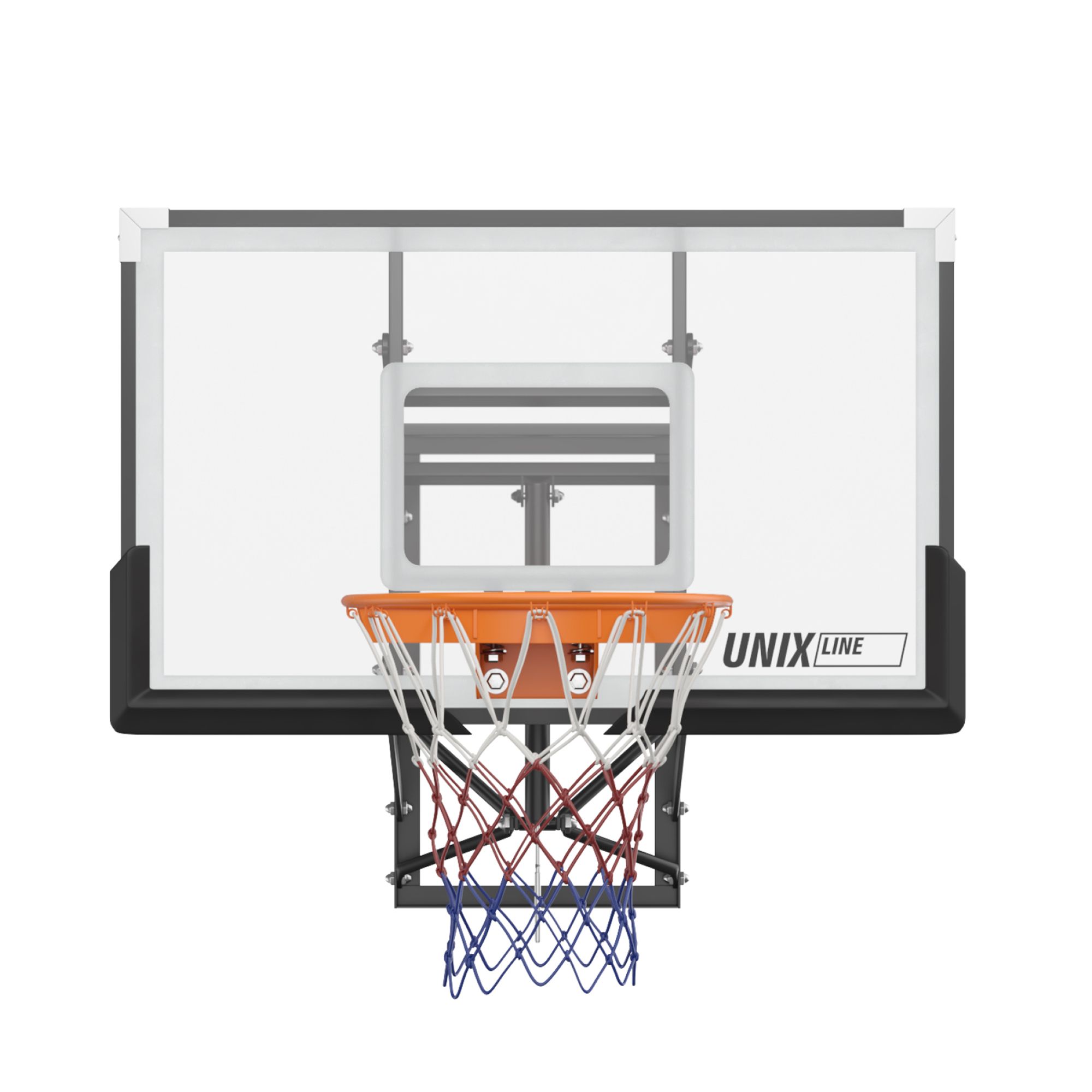 

UNIX Line Баскетбольный щит регулируемый UNIX Line B-Backboard-PC 50"x32" R45, Разноцветный, BSBS50APCBK