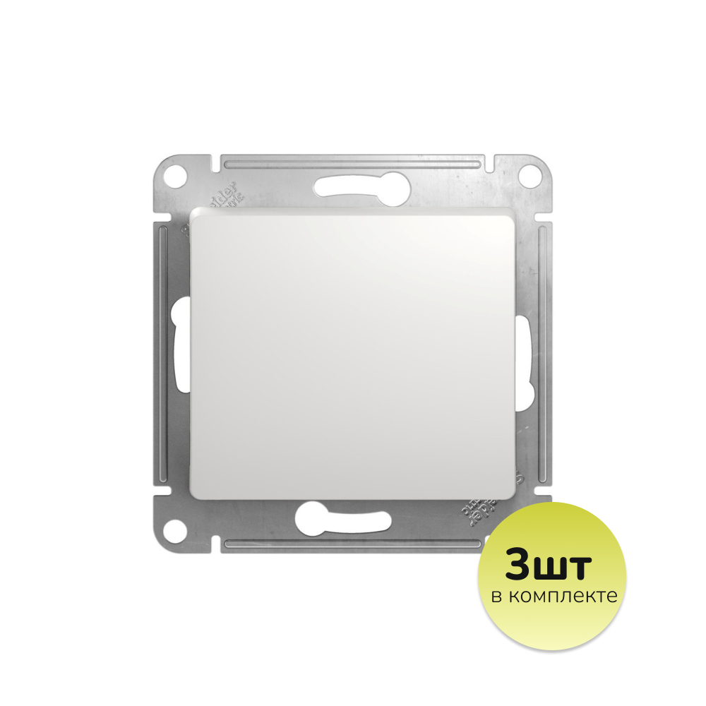 

Выключатель одноклавишный Schneider Electric GLOSSA белый GSL000111, GSL000111