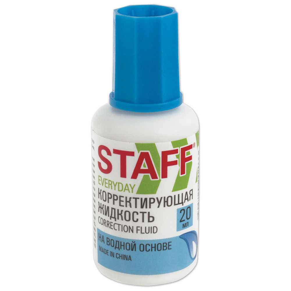 

Корректирующая жидкость Staff Everyday 20 мл (быстросохнущая основа) 228642