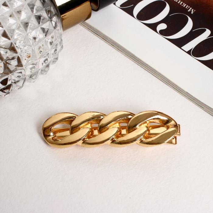 

Заколка-зажим Queen Fair 6970677 золотистая, Золотистый, 6970677