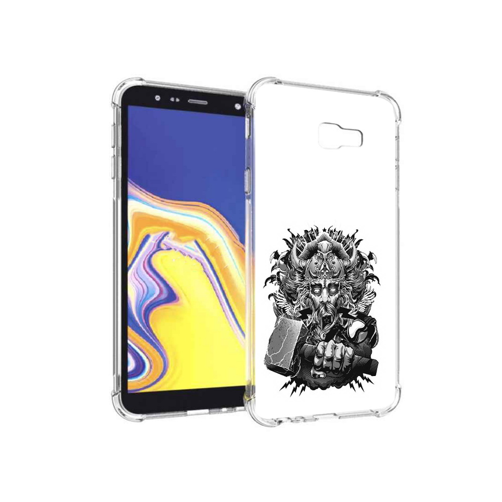 

Чехол MyPads Tocco для Samsung Galaxy J4+ (2018) злой тор (PT118081.545.363), Прозрачный, Tocco