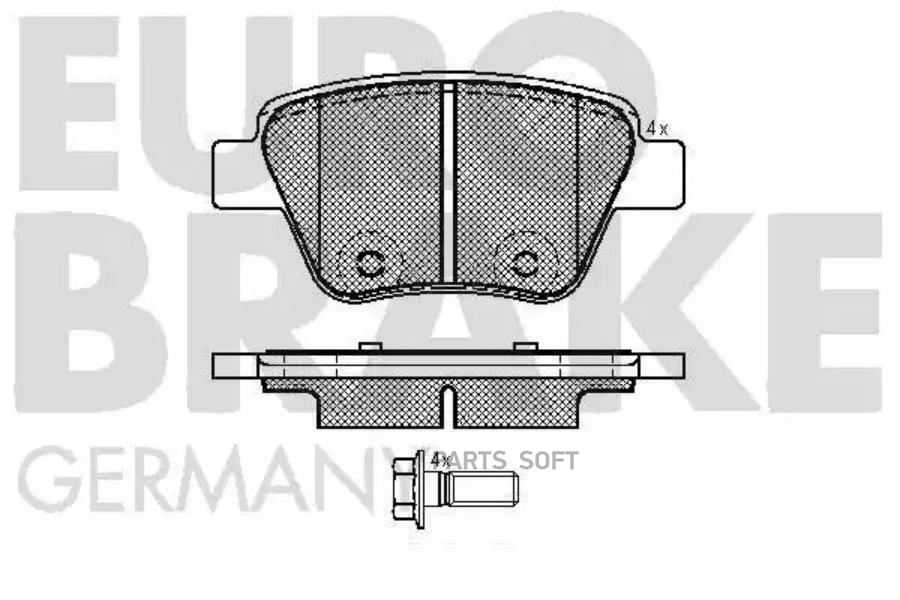

Колодки тормозные EUROBRAKE 55022247101