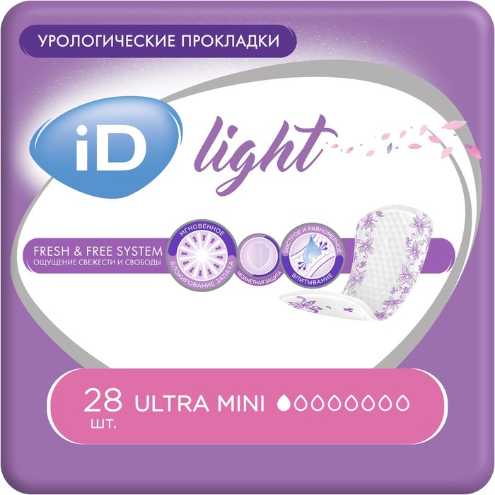 Урологические прокладки iD Ultra mini 28 шт 389₽