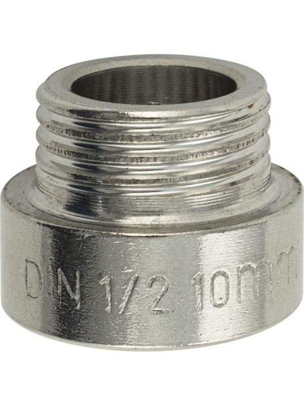 Фитинг удлинитель 10 мм, 1/2м х 1/2п, из нержавеющей стали марки 304