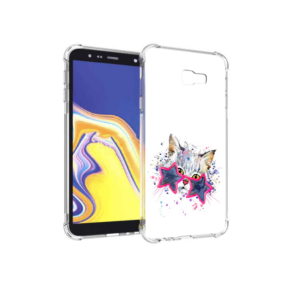 

Чехол MyPads Tocco для Samsung Galaxy J4+ (2018) звездные очки (PT118081.545.353), Прозрачный, Tocco