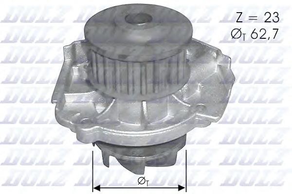 

Насос водяной Fiat Bravo. Lancia Y 1.2 16V 97> Z=23 d=62.7mm