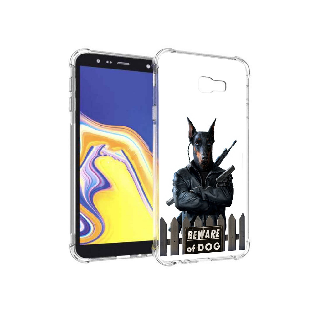 

Чехол MyPads Tocco для Samsung Galaxy J4+ (2018) доберман (PT118081.545.332), Прозрачный, Tocco