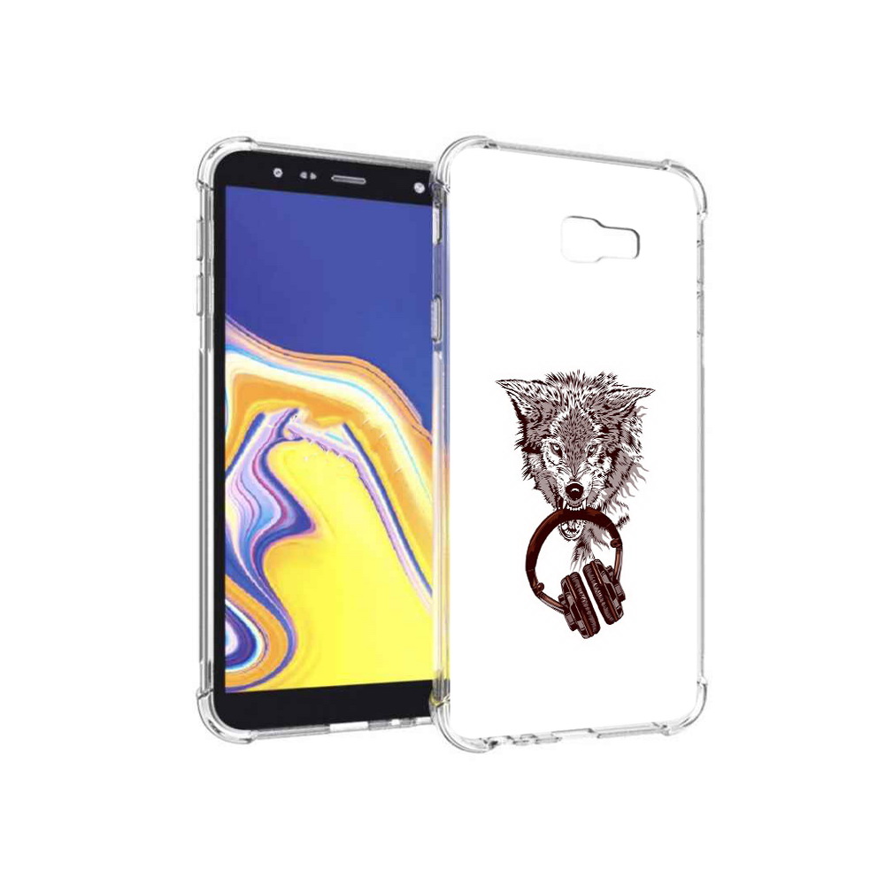 

Чехол MyPads Tocco для Samsung Galaxy J4+ (2018) дикий волк (PT118081.545.325), Прозрачный, Tocco