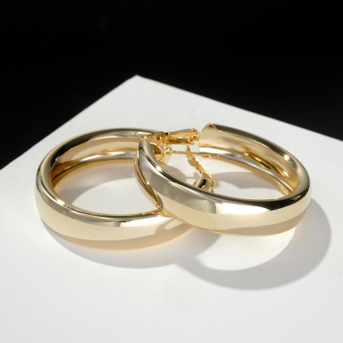 

Серьги конго из бижутерного сплава Queen Fair 7114301, без вставки