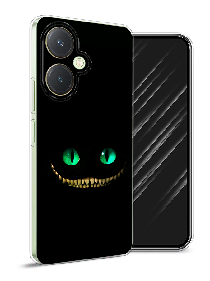 

Чехол Awog на Vivo Y27 4G "Зеленоглазый чеширский кот", Черный, 269150-1