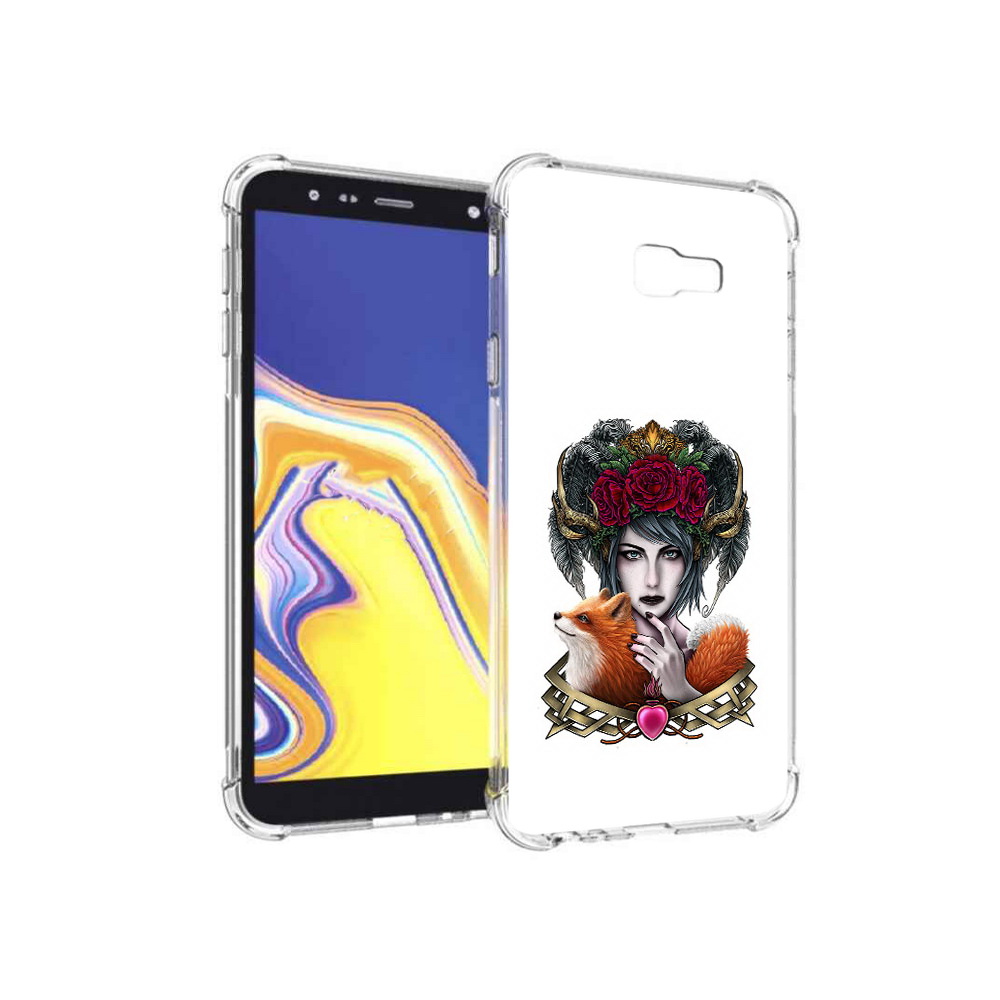 

Чехол MyPads Tocco для Samsung Galaxy J4+ (2018) девушка с лисой (PT118081.545.314), Прозрачный, Tocco