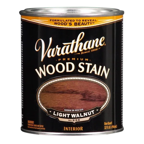 фото Масло для дерева и мебели varathane wood stain быстросохнущее, светлый орех, 0.946 мл