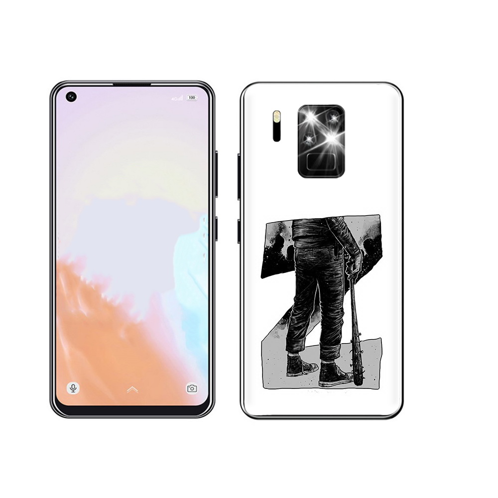 

Чехол MyPads Tocco для Oukitel C18 Pro воин черно белый, Tocco