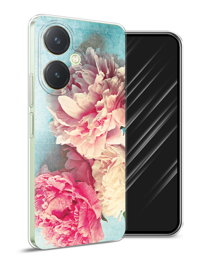 

Чехол Awog на Vivo Y27 4G "Пионы new", Бирюзовый, 269150-1